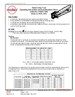 Preview for 1 page of molex 64001-7400 Operating Instruction And Specifications Sheet