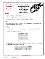 Preview for 1 page of molex 64005-0900 Operating Instruction Sheet And Specifications