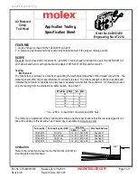 Preview for 1 page of molex 64005-3400 Specification Sheet