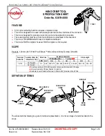 Preview for 1 page of molex 78172 Series Specification Sheet