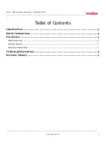 Preview for 2 page of molex Advanced Sensor Installation Manual