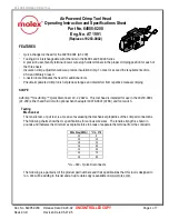 Preview for 1 page of molex AT 1991 Operating Instruction And Specifications Sheet