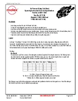 Preview for 1 page of molex AT 2100 Operating Instruction Sheet And Specifications