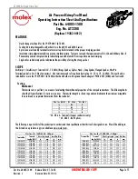 molex AT 2200 Operating Instruction Sheet And Specifications preview