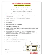 Preview for 1 page of molex Core Sync Installation Instructions