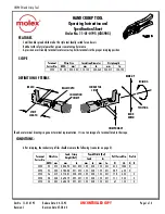 molex CR5905 Operating Instruction And Specifications Sheet preview