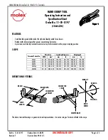 molex CR60622B Operating Instruction And Specifications Sheet preview