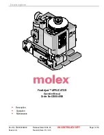 Предварительный просмотр 1 страницы molex FineAdjust APPLICATOR Operation Manual