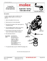 Предварительный просмотр 50 страницы molex FineAdjust APPLICATOR Operation Manual