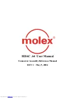 molex HDAC .64 Series User Manual preview