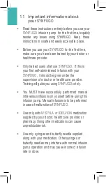 Preview for 6 page of molex Phillips Medisize SynfuGo Instructions For Use Manual