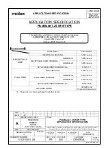 molex PicoBlade 1.25 W/W Application Specification preview