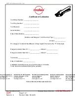 Preview for 7 page of molex RHT-4754 Operating Instruction And Specifications Sheet