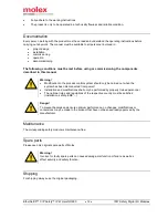 Preview for 12 page of molex TCDEC-8B4B-D1U-G8 Original Instructions Manual