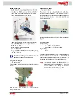 Предварительный просмотр 17 страницы Molift MOVER 205 Operating Manual