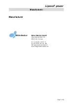 Preview for 3 page of Moller Medical Liposat power Instructions For Use Manual