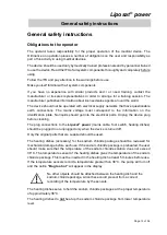 Preview for 13 page of Moller Medical Liposat power Instructions For Use Manual