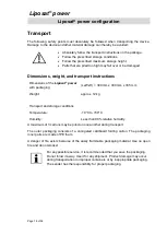 Preview for 18 page of Moller Medical Liposat power Instructions For Use Manual