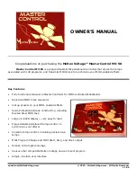 Preview for 1 page of MoltenVoltage Master Control MV-58 Owner'S Manual