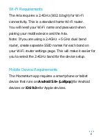 Предварительный просмотр 8 страницы Momentum Aria User Manual