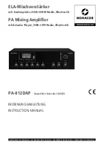 Preview for 1 page of Monacor 1000235 Instruction Manual