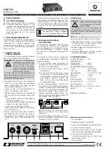 Monacor AKB-160 Instructions preview