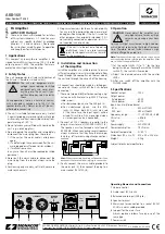 Предварительный просмотр 2 страницы Monacor AKB-160 Instructions