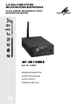 Preview for 1 page of Monacor AV-5810RDX Instruction Manual