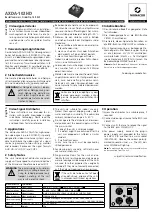 Preview for 1 page of Monacor AXDA-102HD Instructions