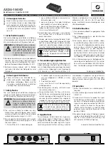 Preview for 1 page of Monacor AXDA-104HD Instructions
