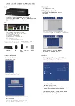 Preview for 1 page of Monacor AXR-202SSD User Quick Manual