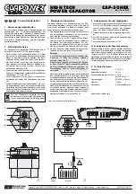 Monacor CARPOWER CAP-50HEX Manual preview