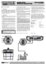 Preview for 2 page of Monacor CARPOWER CAP-50HEX Manual