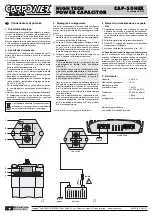 Preview for 4 page of Monacor CARPOWER CAP-50HEX Manual