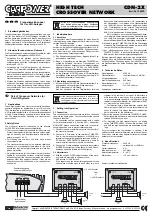 Preview for 1 page of Monacor CARPOWER CDN-2X Manual