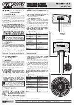 Monacor CARPOWER NEOSET-165 Manual preview