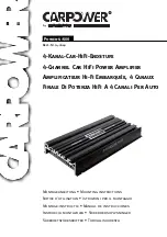 Preview for 1 page of Monacor CARPOWER Power-4/600 Mounting Instructions