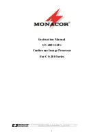 Предварительный просмотр 1 страницы Monacor CS-200CCD Instruction Manual