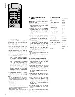 Предварительный просмотр 8 страницы Monacor DPR-110 Instruction Manual