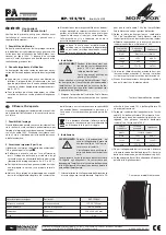 Preview for 2 page of Monacor ESP-152/WS Operating Instructions