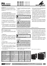 Monacor ESP-303/SW Operating Instructions предпросмотр