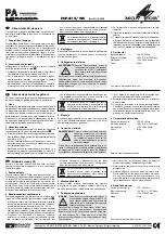 Предварительный просмотр 2 страницы Monacor ESP-415-WS Manual