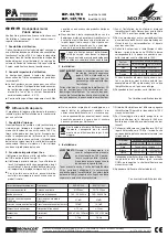 Предварительный просмотр 2 страницы Monacor ESP-63/ WS Manual