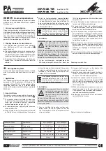 Предварительный просмотр 1 страницы Monacor ESP-76AB/ WS Manual