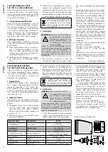 Предварительный просмотр 2 страницы Monacor EUL-26/WS Installation Instructions