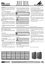 Предварительный просмотр 1 страницы Monacor EUL-30/SW Operating Instructions