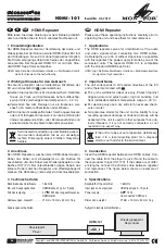 Preview for 1 page of Monacor HDMI-101 Quick Manual