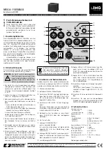 Предварительный просмотр 1 страницы Monacor IMG STAGELINE MEGA-118SUBAK Manual