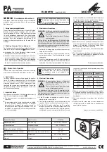 Preview for 1 page of Monacor IT-300TW Manual