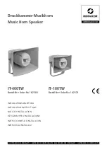 Monacor IT-400TW Installation Instructions предпросмотр